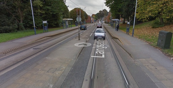 The photo for Langsett Road/Primrose Hill tram stop.