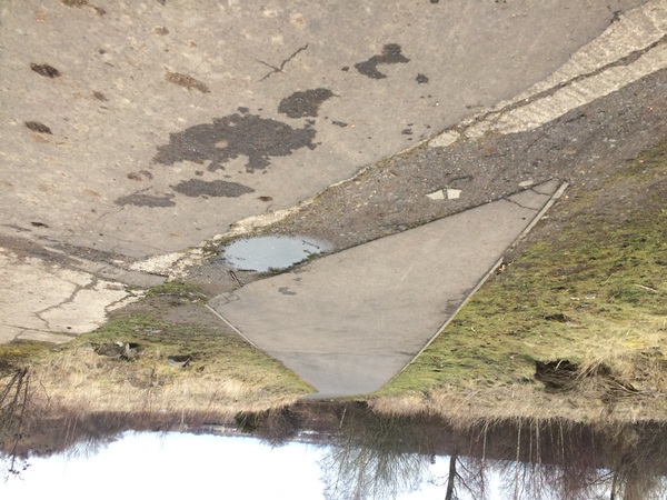 The photo for Poor reinstatement left trench across path.