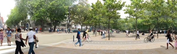 The photo for Brunswick Square Walking and Cycling Improvements.